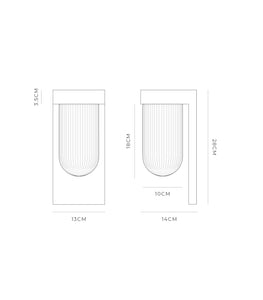 Tuva Ribbed Outdoor Wall Light