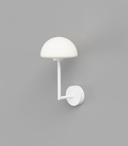 Orb 1 Light Long Arm Dome White by Lighting Republic