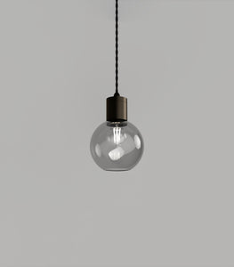 Parlour Iron Sphere Smoke Pendant Light by Lighting Republic