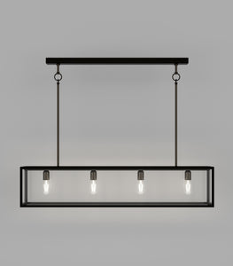 Dover Linear 4 Light Clear Pendant by Lighting Republic