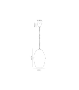 Organic Pendant Large Technical Drawing by Lighting Republic