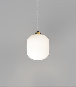 Parlour Curve Old Brass Pendant Light by Lighting Republic