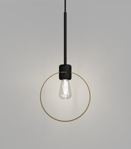 Parlour Lite Black Ring Pendant Light by Lighting Republic