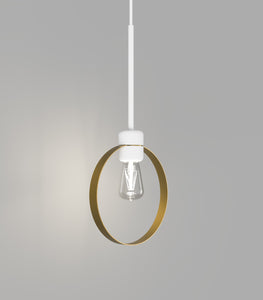 Parlour Lite White Ring Pendant Light by Lighting Republic