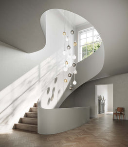 Cluster of Parlour Lite Sphere's in Stunning Stairwell | Lighting Republic