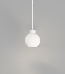 Parlour Lite White Sphere White Pendant Light by Lighting Republic