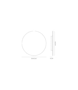 Shadow Large Ceiling Light Technical Drawing by Lighting Republic